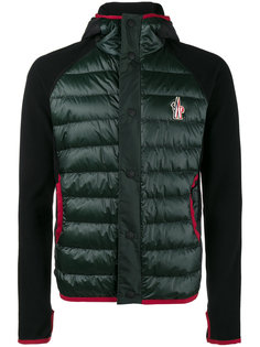 флисовая стеганая куртка с капюшоном Moncler Grenoble