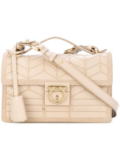 сумка с заклепками и замком Gancio Salvatore Ferragamo