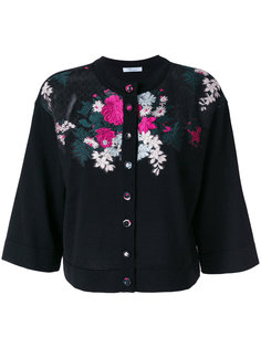 кардиган с цветочной вышивкой Blumarine