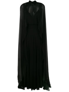 полупрозрачное платье-кейп  Alberta Ferretti