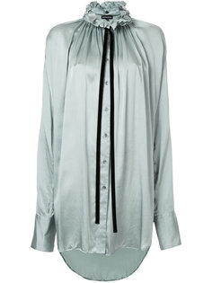 рубашка с оборчатым воротником Ann Demeulemeester
