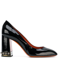 туфли с заклепками на каблуке Santoni