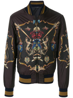 куртка-бомбер с симметричным принтом Dolce &amp; Gabbana