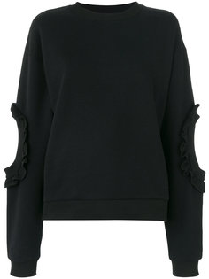 джемпер с вырезными деталями и оборками Francesco Scognamiglio