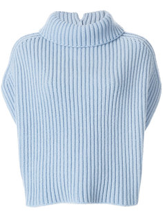 джемпер в рубчик без рукавов Jil Sander