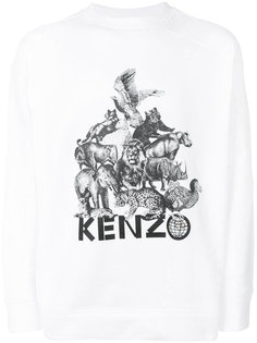 толстовка с принтом животных Kenzo