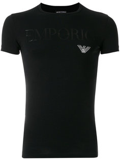 облегающая футболка с круглым вырезом Emporio Armani