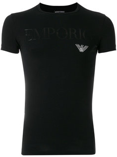 облегающая футболка с круглым вырезом Emporio Armani
