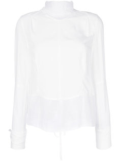 блузка с высокой горловиной Ann Demeulemeester