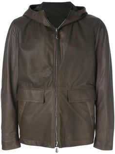 reversible hooded leather jacket Bottega Veneta