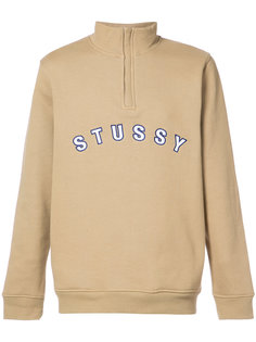 свитер Quarter Zip Mock Neck Stussy