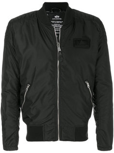 куртка-бомбер с логотипом Alpha Industries