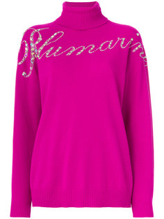 свитер с логотипом и отделкой пайетками  Blumarine