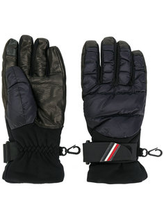 перчатки с логотипом и пуховым наполнителем Moncler Grenoble