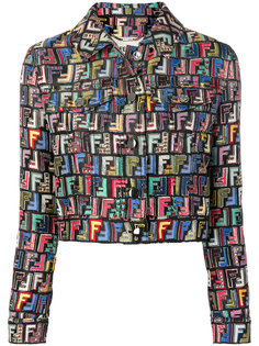 пиджак с принтом логотипа FF Fendi