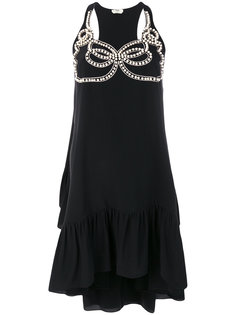 faux-pearl embellished dress Fendi