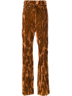 брюки с завышенной талией и поясом  Ann Demeulemeester