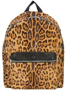 большой рюкзак с леопардовым принтом Amiri