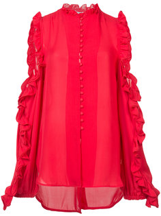 ruffled cut-out blouse Ronny Kobo