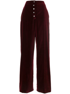 бархатные широкие брюки Stella McCartney