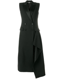 двубортное пальто без рукавов Alexander McQueen