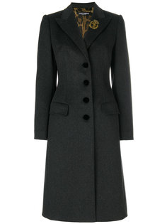 однобортное пальто Dolce &amp; Gabbana