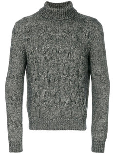 свитер вязки косичкой  Corneliani