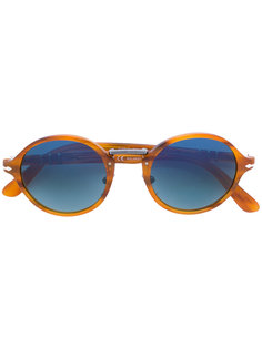 очки в круглой оправе с эффектом черепашьего панциря Persol