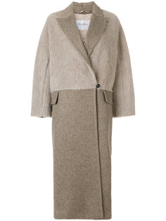 длинное пальто на единичной пуговице Max Mara