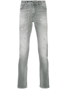 джинсы с потертой отделкой 7 For All Mankind