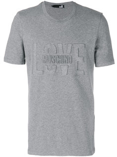 футболка с тиснением логотипа Love Moschino