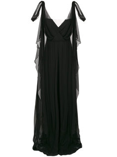 многослойное платье без рукавов  Alberta Ferretti