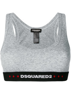 спортивный бюстгальтер с логотипом Dsquared2