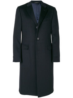классическое однобортное пальто Corneliani