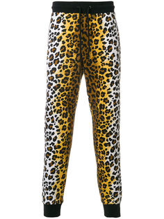 спортивные брюки с леопардовым принтом Love Moschino