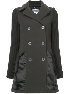 двубортное пальто Moschino