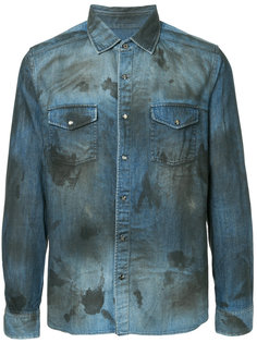 джинсовая рубашка с пятнистым узором Roar