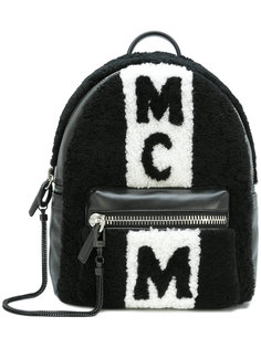 рюкзак с панелями из овчины MCM