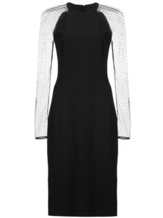 платье с сетчатыми рукавами Jason Wu