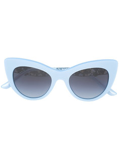 солнцезащитные очки с кружевным дизайном Dolce &amp; Gabbana Eyewear