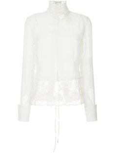 топ с кружевной панелью Ann Demeulemeester