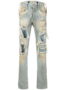джинсы с рваными деталями Faith Connexion