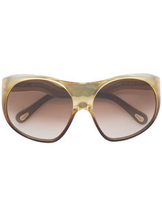 круглые массивные солнцезащитные очки Chloé Eyewear