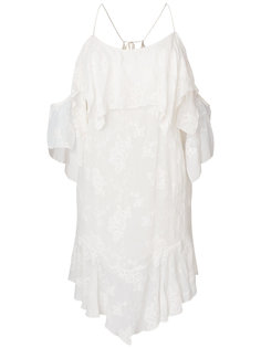 платье с открытыми плечами, оборками и цветочным узором Iro