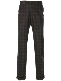 брюки в клетку Brioni