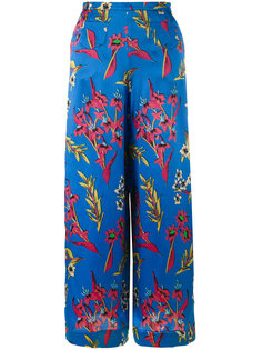 широкие брюки с цветами Etro