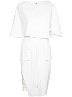 asymmetric fitted dress Thomas Wylde