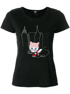 футболка Choupette Skating Karl Lagerfeld