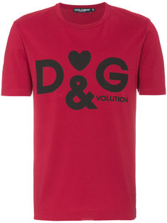 футболка с логотипом Dolce &amp; Gabbana