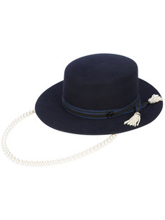 шляпа с жемчужными кисточками Maison Michel